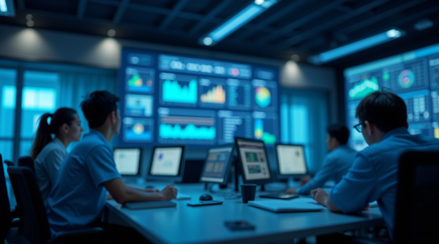 kettleform Limited crisis management control center with monitoring displays